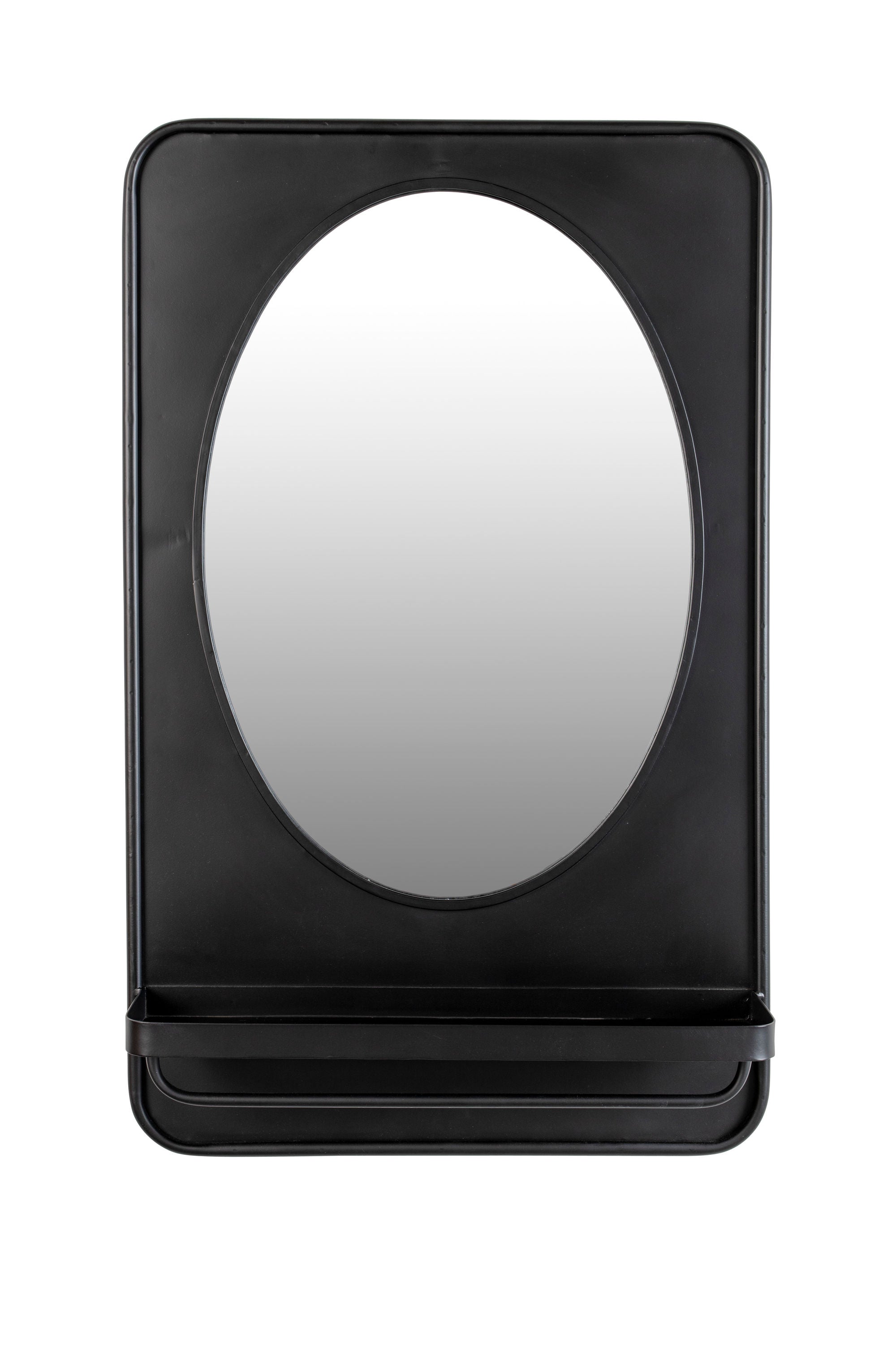 Pascal Black Shelf Wall Mirror Medium